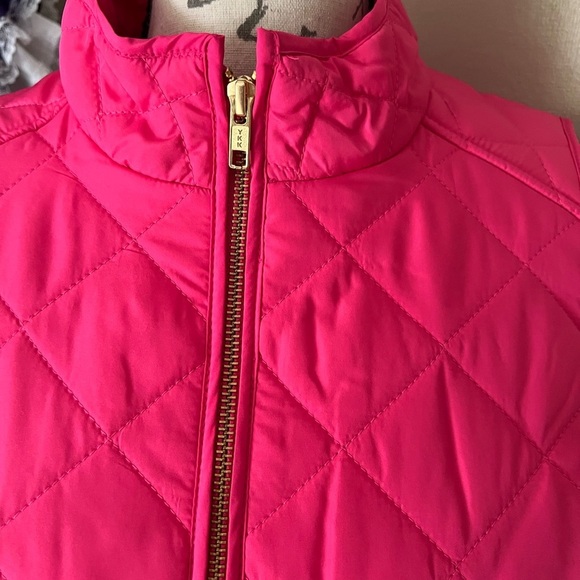 🩷Crown & Ivy Hot Pink Flamingo Barbie Core Quilted Vest S NWT 72.50‼️FINAL SALE - Picture 3 of 8